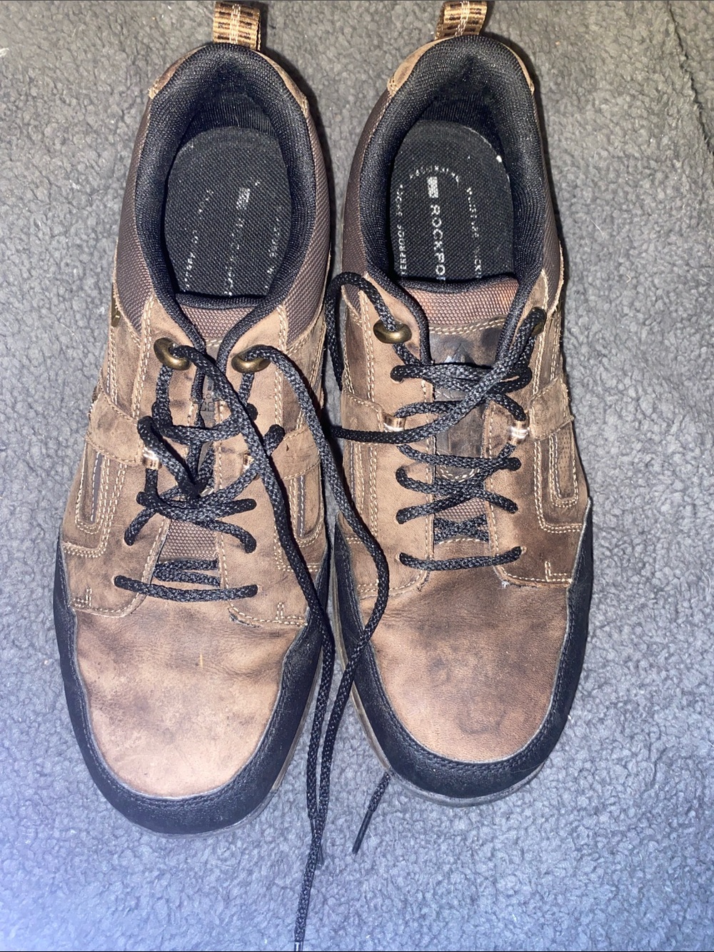 Rockport XCS Waterproof Men’s Brown and Black Suede Lace-Up Sneakers